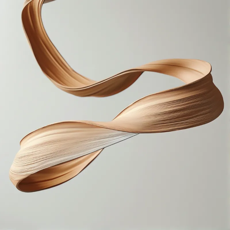 Flowing Wooden Ribbon