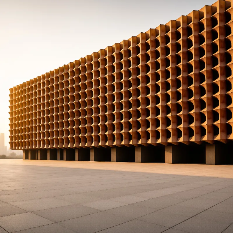 Modern Geometric Facade