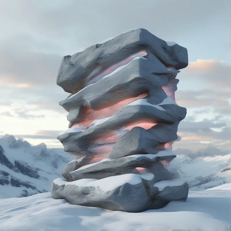 Glowing Stone Stack