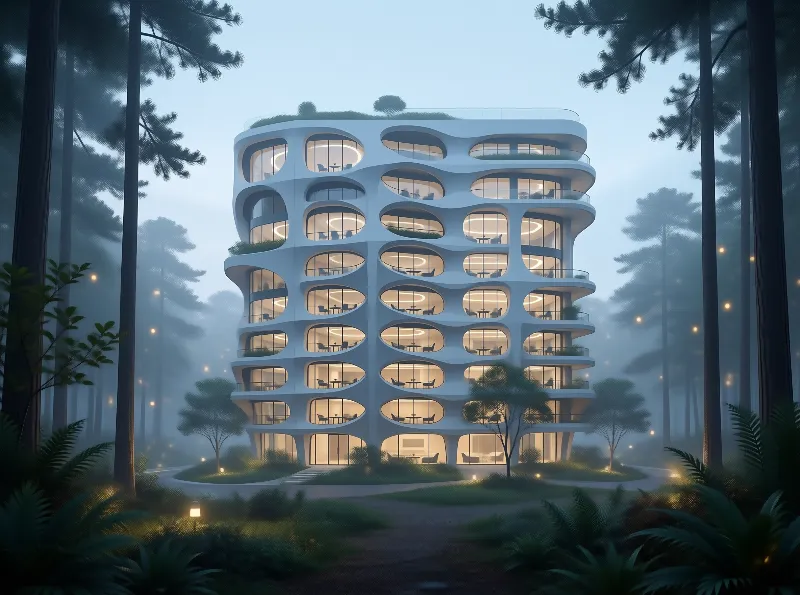 Futuristic Pod Building