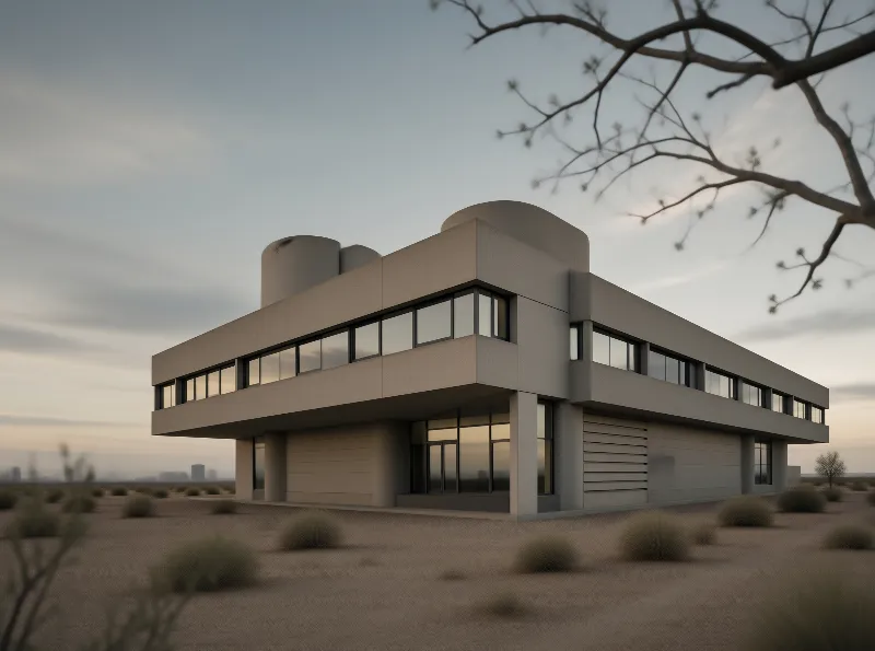 Modern Desert Building