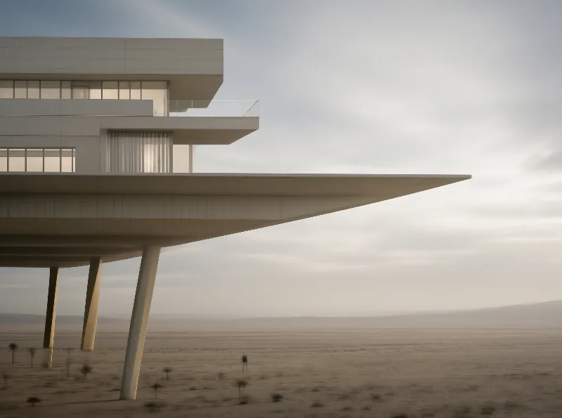 Desert Cantilever House