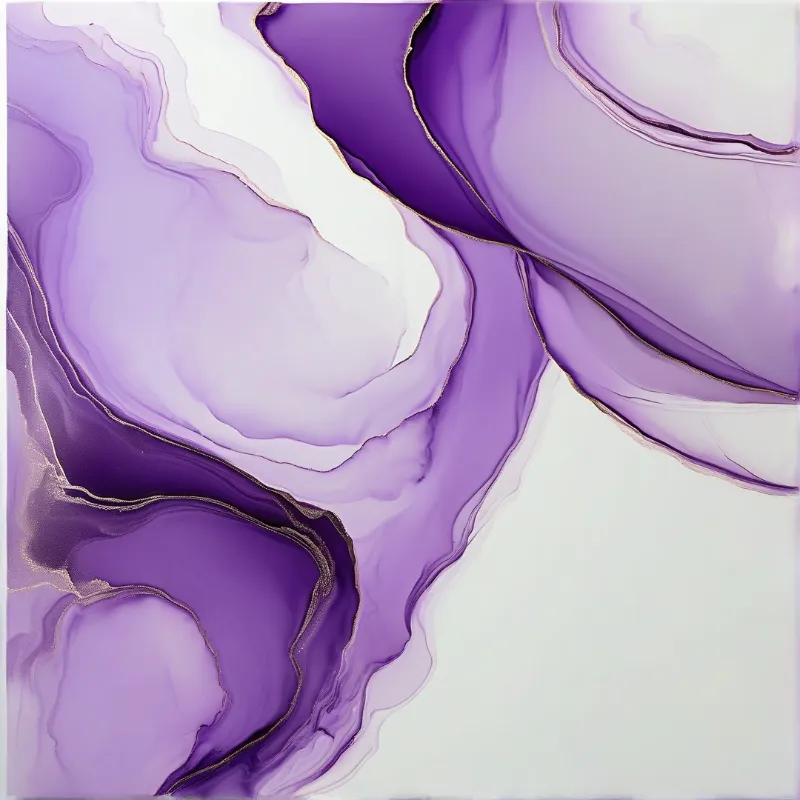 Purple Fluid Art