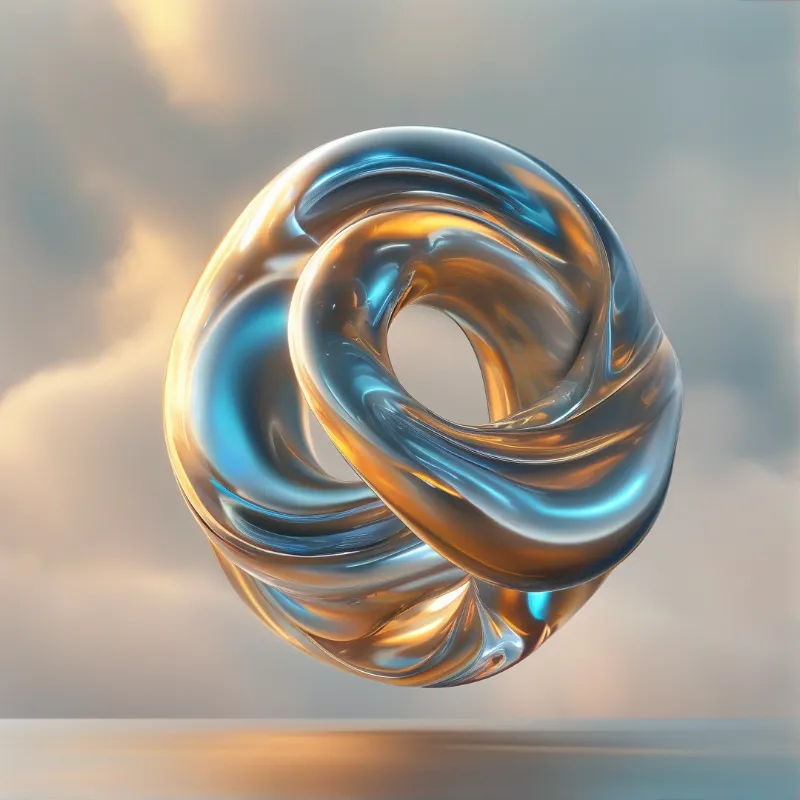 Abstract Metal Knot