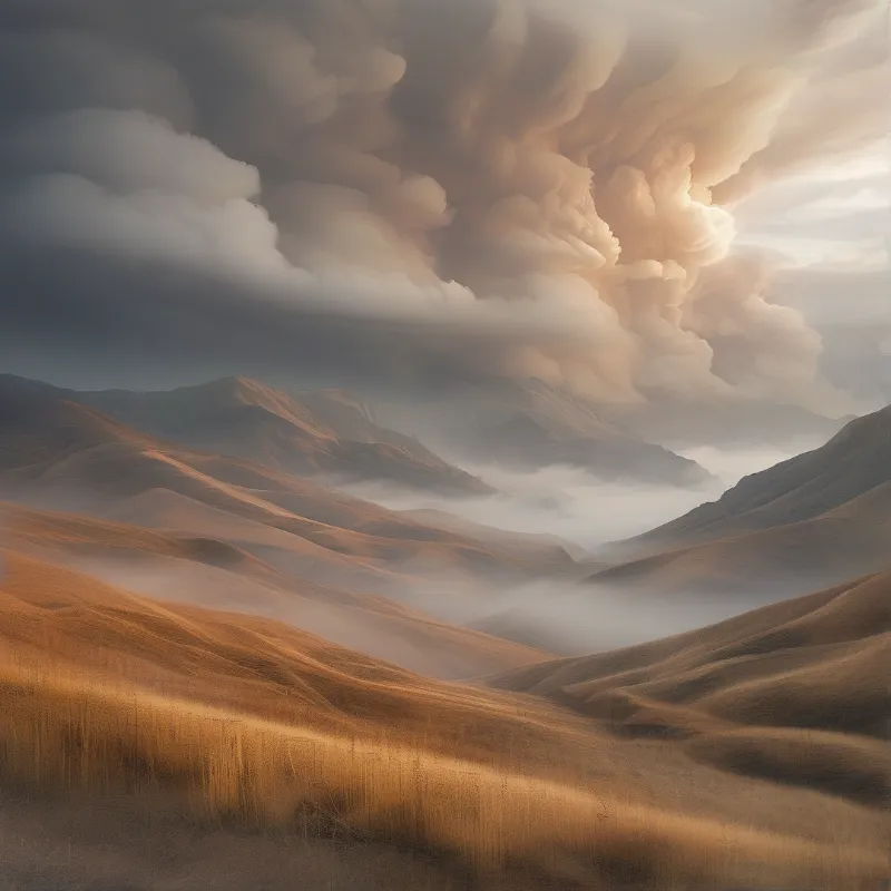 Misty Mountain Landscape