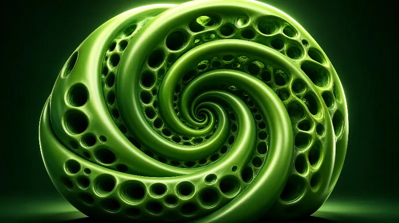 Green Spiral Object