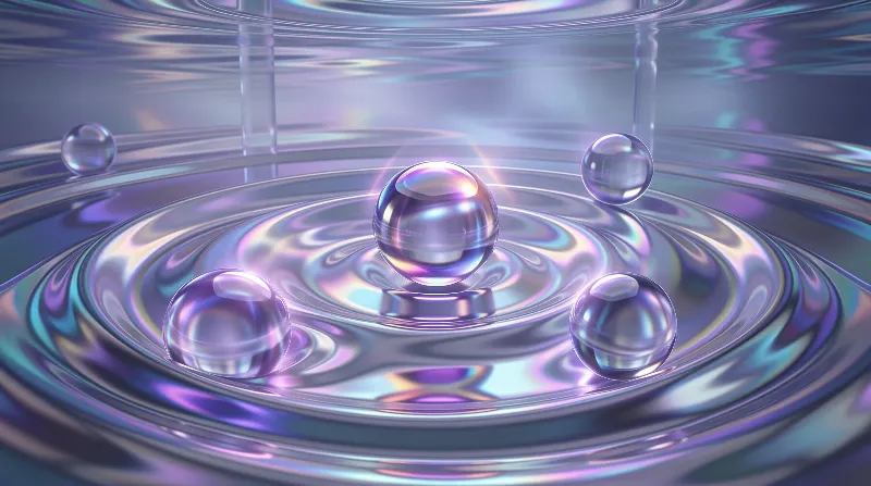 Iridescent Liquid Ripples