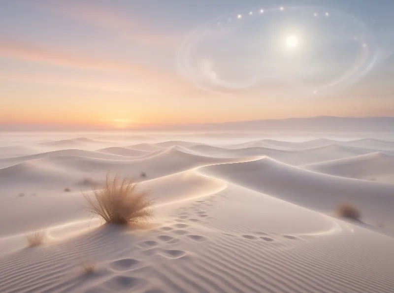 Ethereal Desert Sunrise