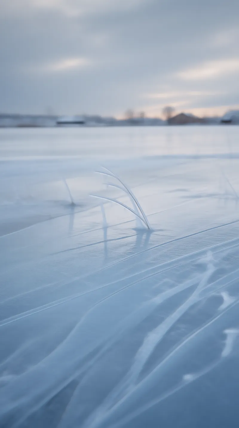 Frozen Winter Grass