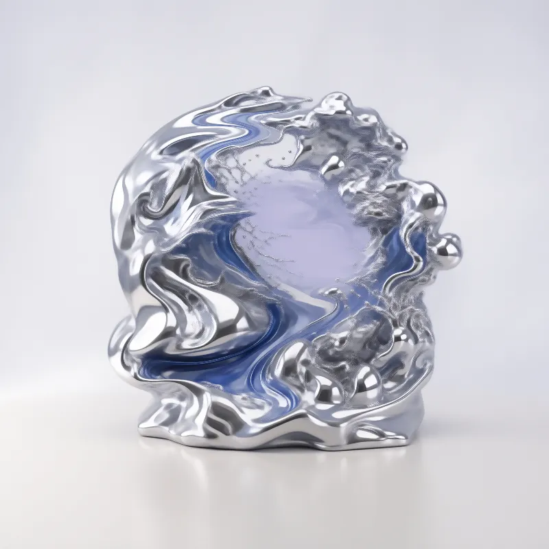 Metallic Fluid Sculpture
