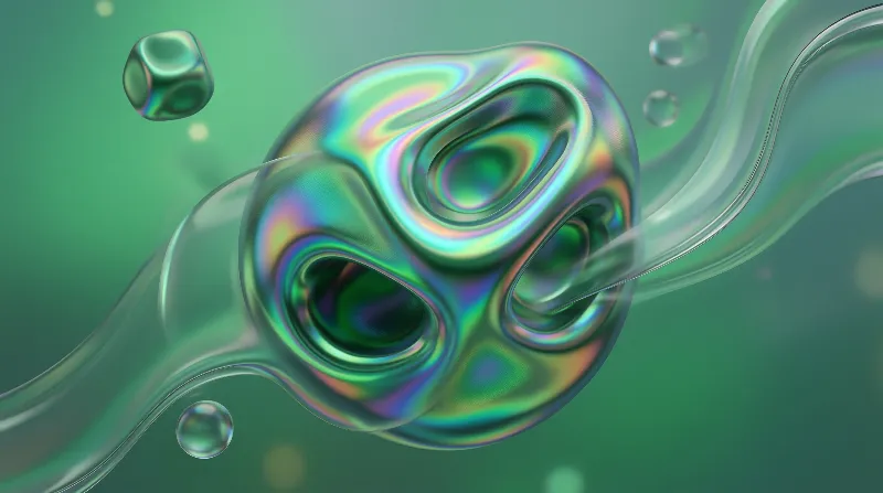 Iridescent Liquid Abstract