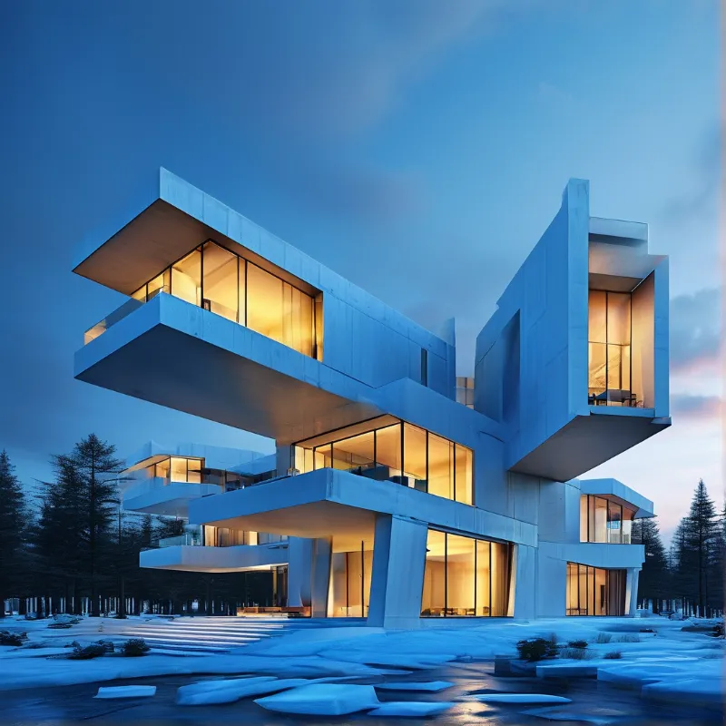 Modern Luxury Snow House