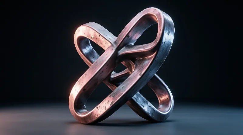 Metallic Abstract Knot