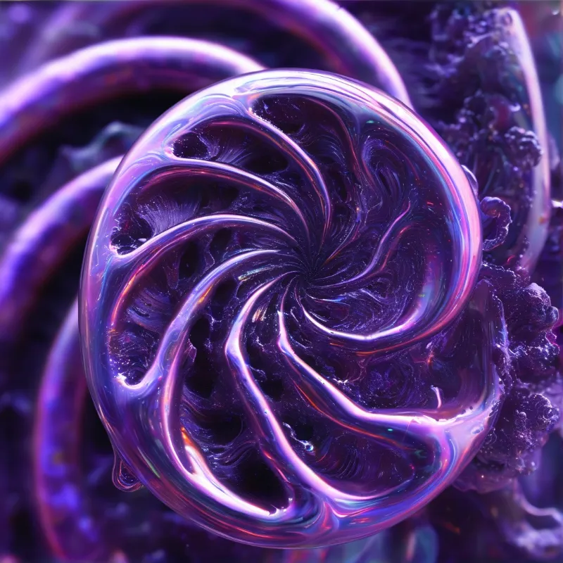 Purple Liquid Swirl