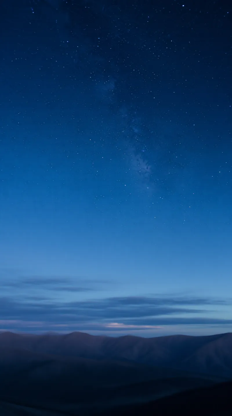 Starry Night Over Mountains