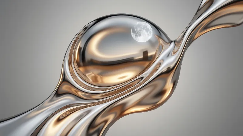 Liquid Metal Abstract Art
