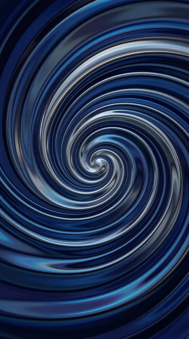 Chrome Spiral — Abstract Study