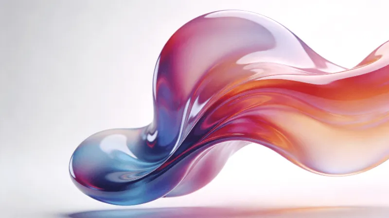 Elegant, Surreal Fluid Blob