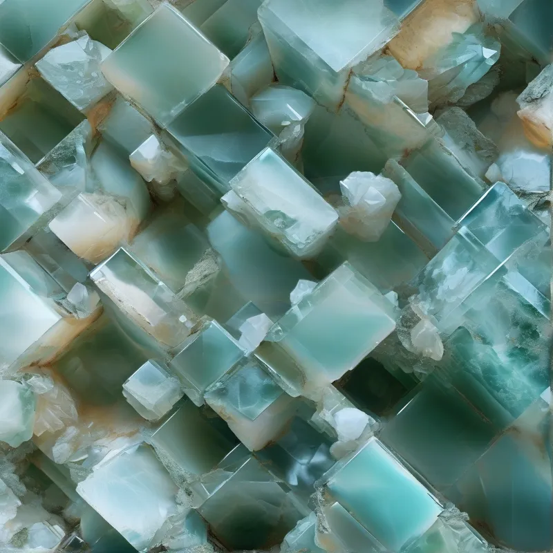 Blue Green Mineral Cluster