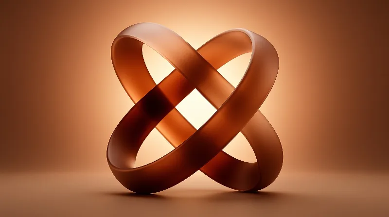 Abstract Brown 3D Knot