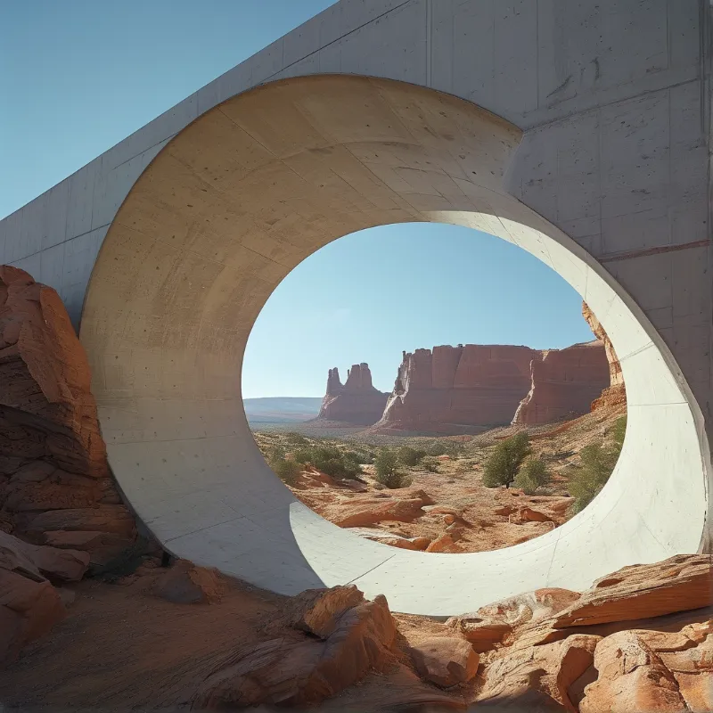 Circular Concrete Frame