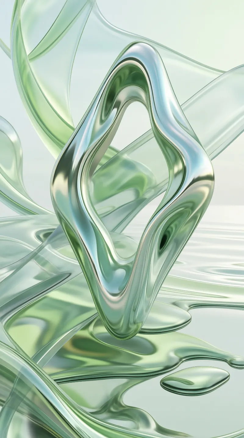 Glossy Fluid Sculpture