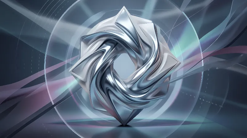 Abstract Metallic Star