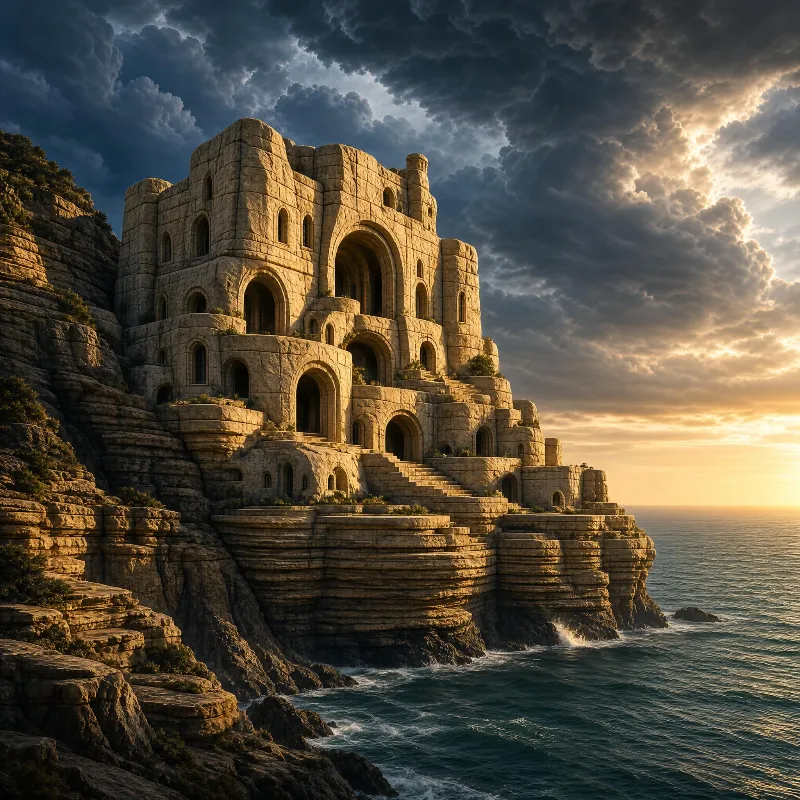 Ancient Cliffside Fortress