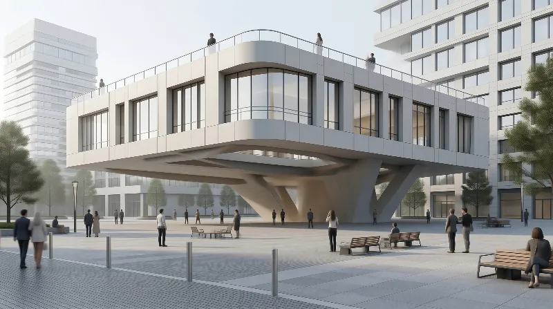 Modern Elevated Walkway
