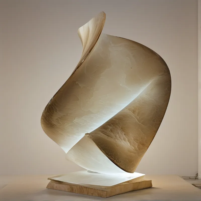 Abstract Amber Sculpture