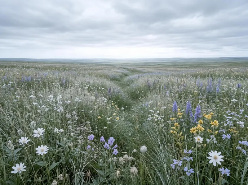 Wildflower Field Landscape
