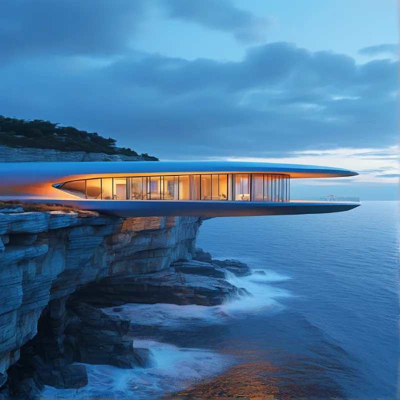 Futuristic Cliff House