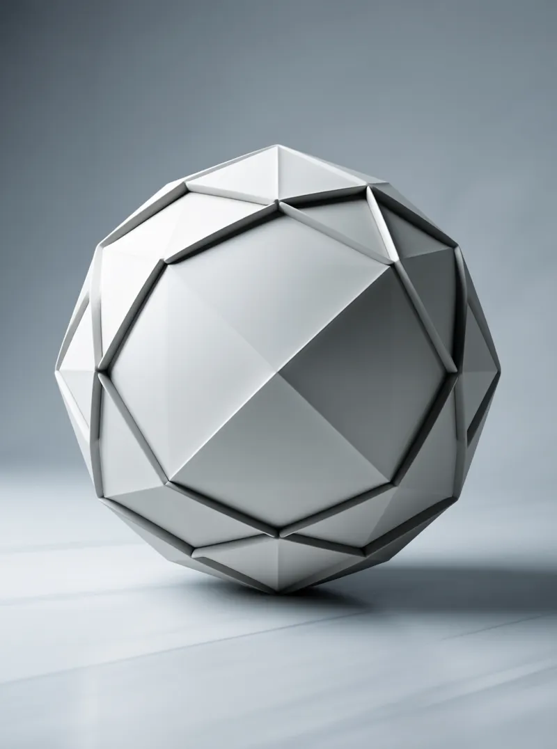 Low Poly Faceted Sphere