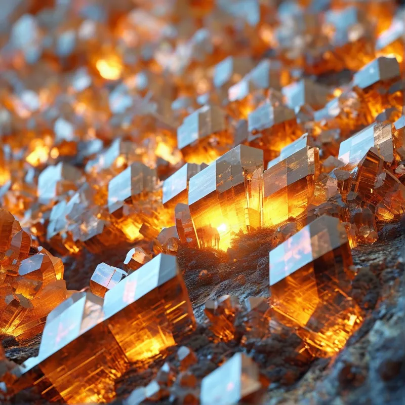 Orange Crystal Formation