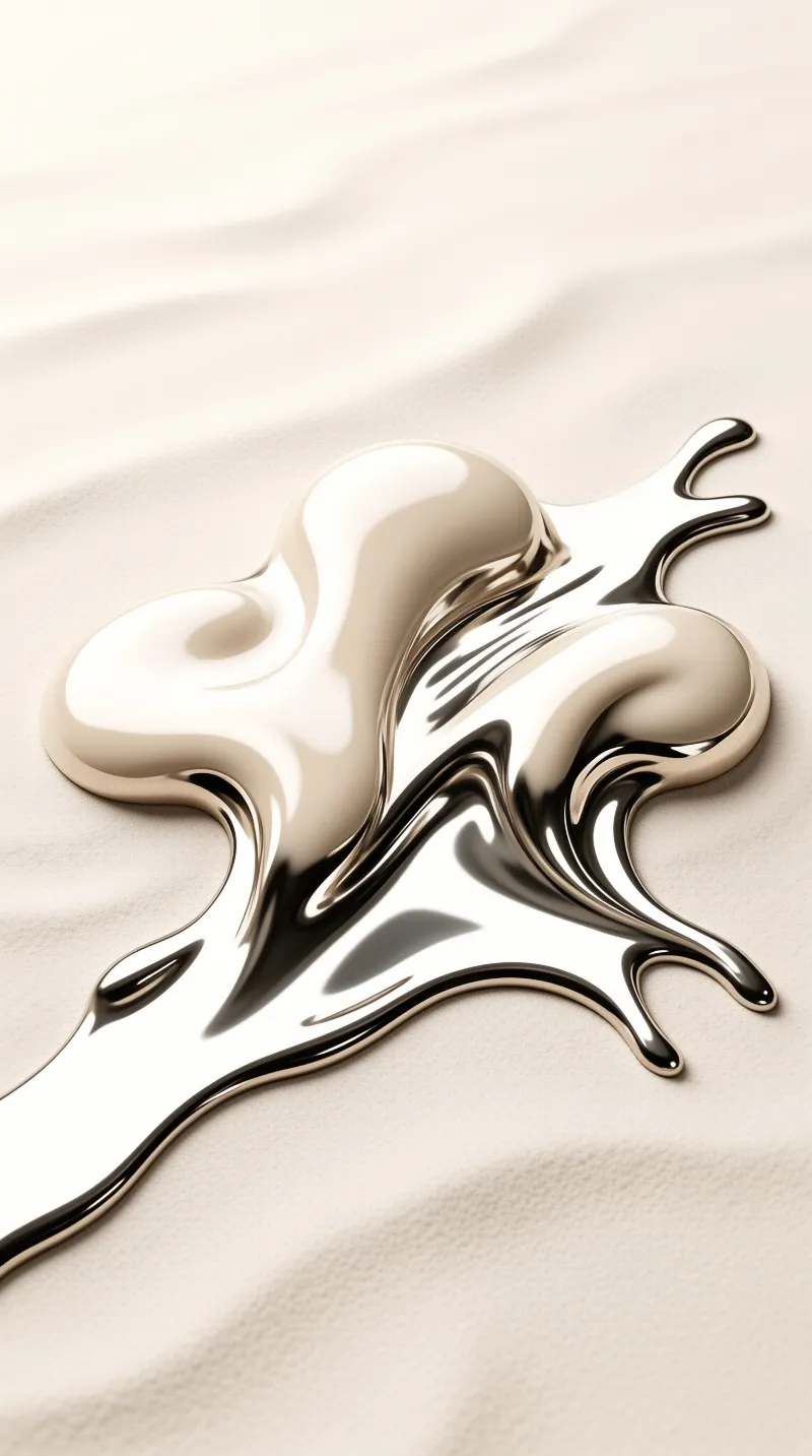 Abstract Liquid Metal Form