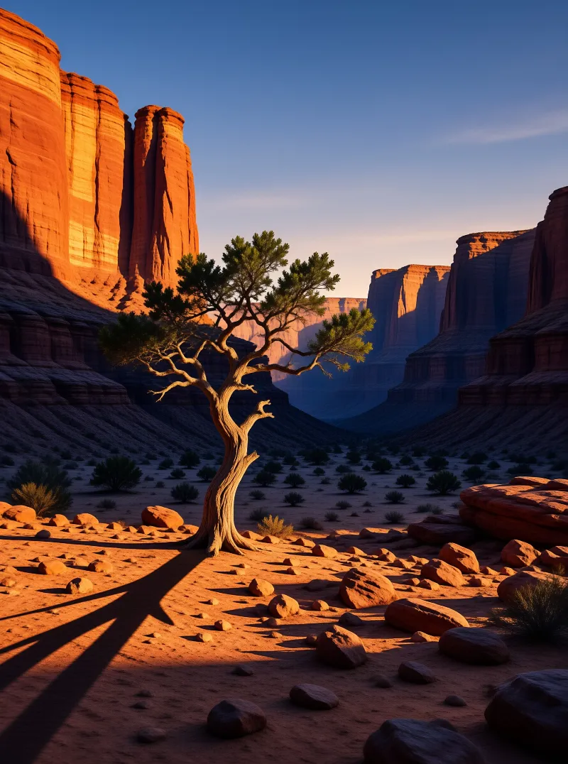 Lone Tree in Red Canyon