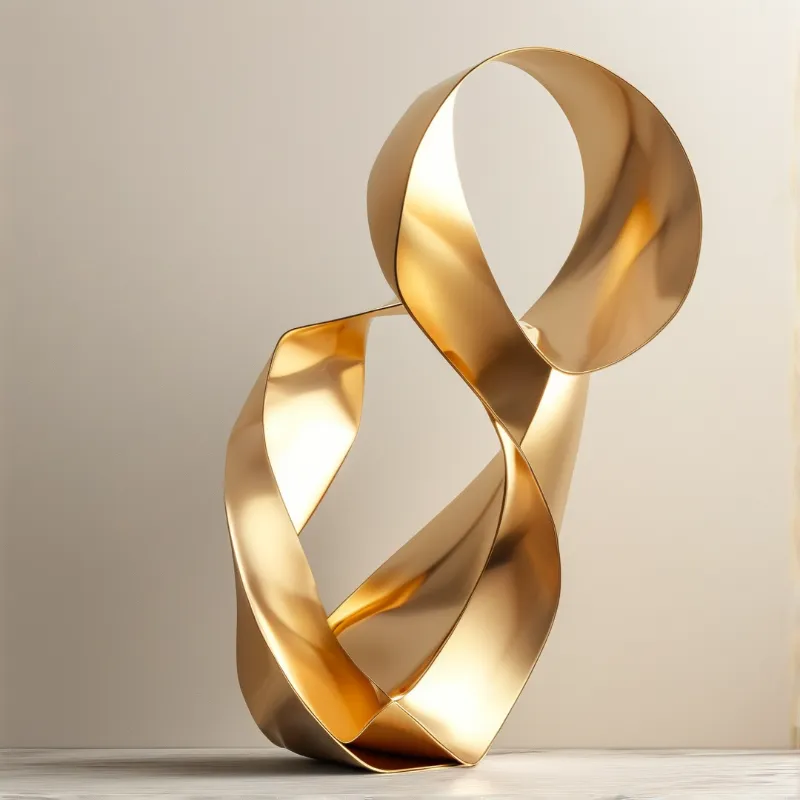 Polished Gold Ribbon — Sculptural Study