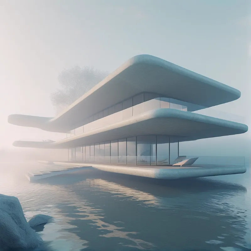 Futuristic Floating Villa