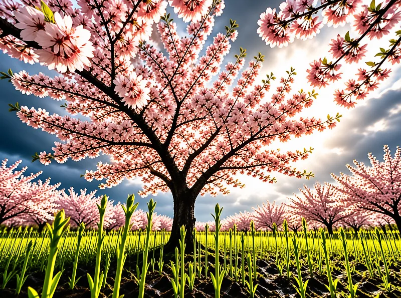 Cherry Blossom Field