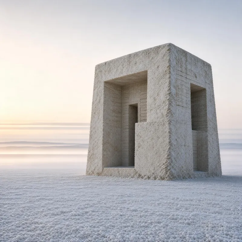 Stone Cube Structure