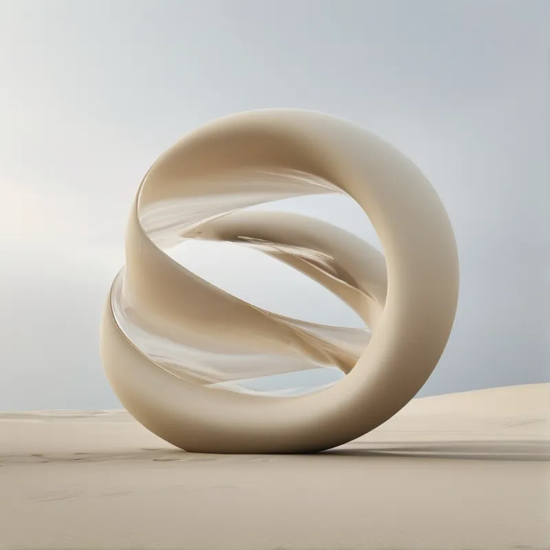 Abstract Beige Sculpture
