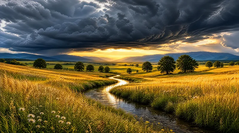 Golden Valley Storm Clouds