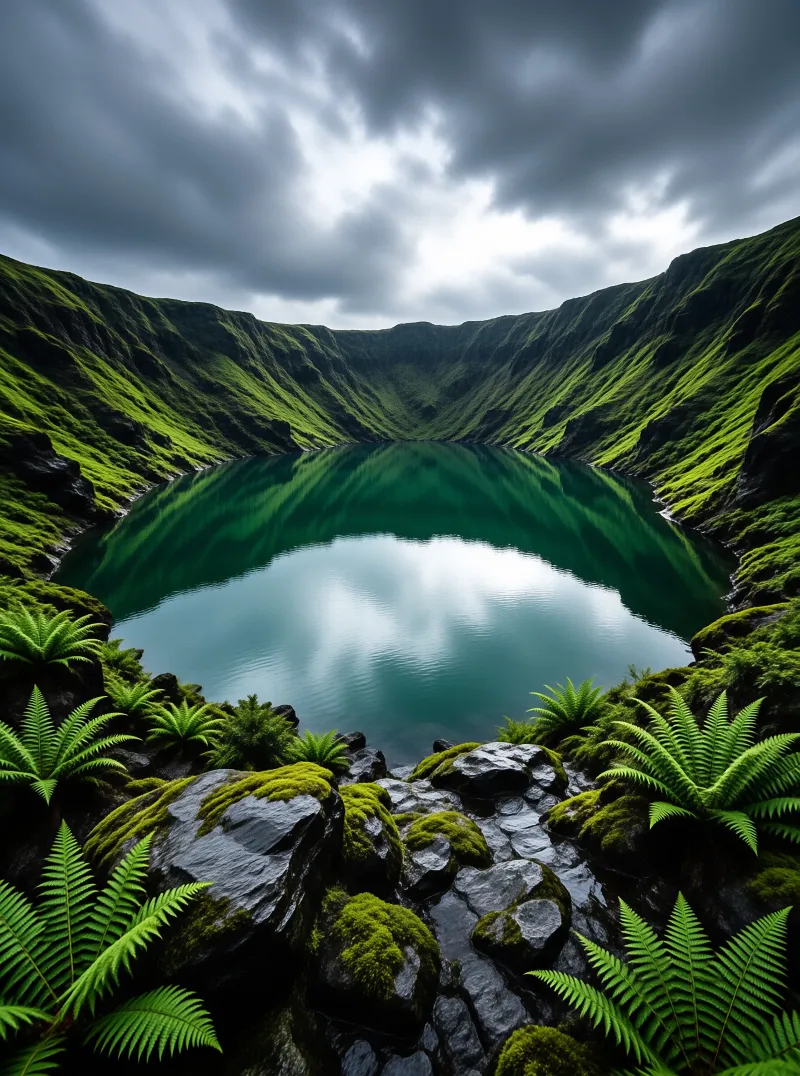 Turquoise Lake in Green Valley