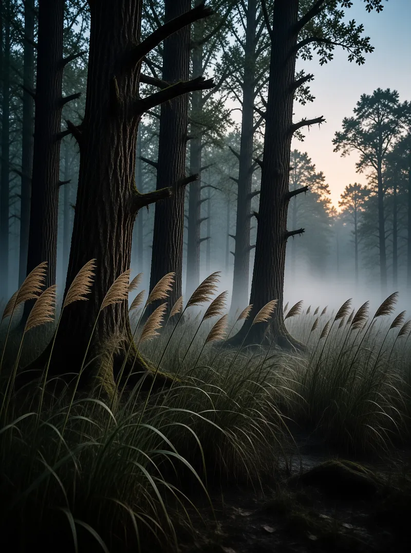Misty Forest Path