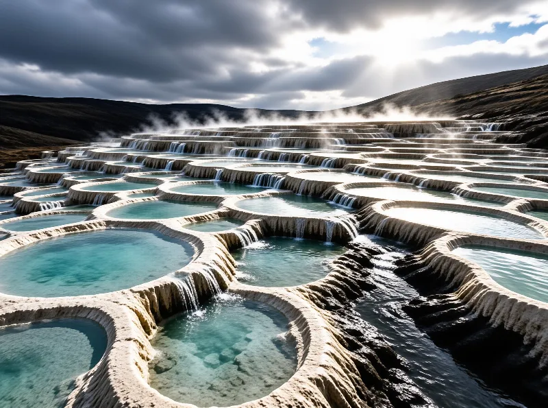 Natural Hot Spring Terraces