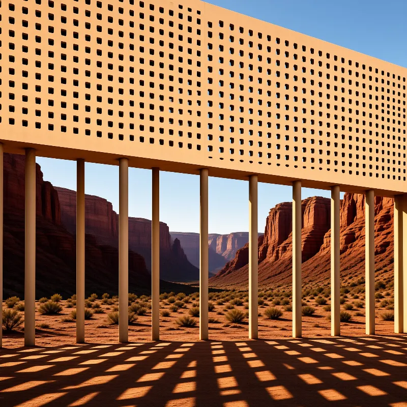 Modern Desert Pavilion