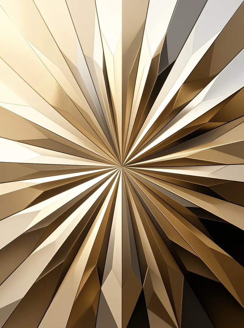Golden Radial Burst