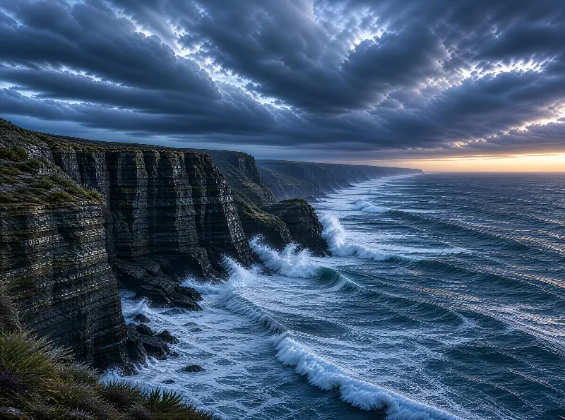 Dramatic Coastal Cliffs
