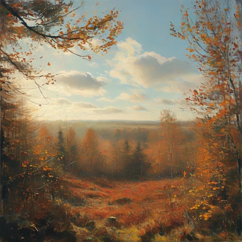 Autumn Forest Landscape