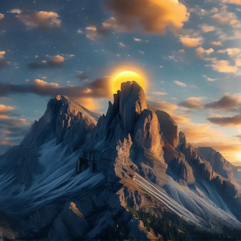 Sunrise Over Majestic Peaks
